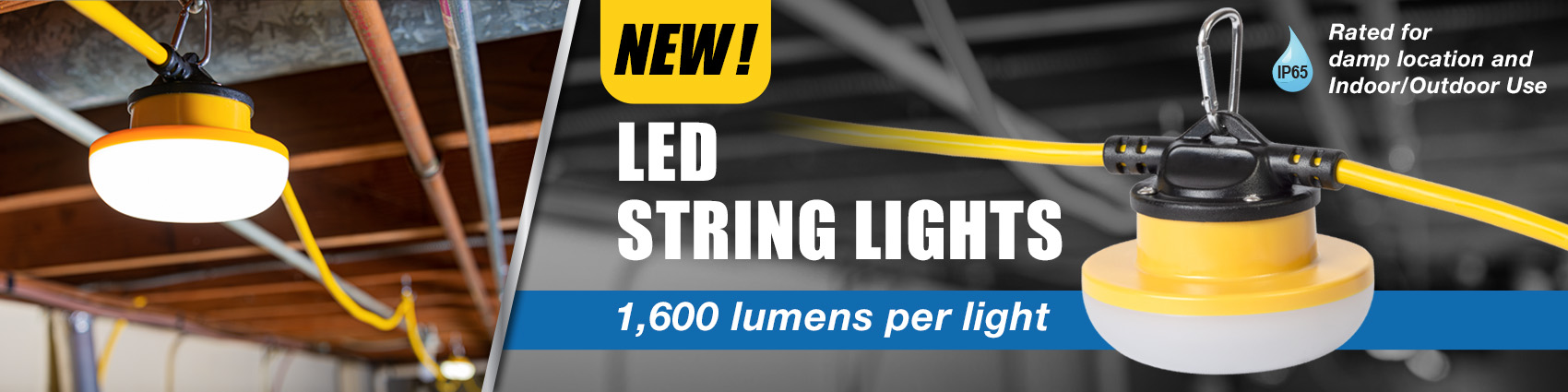 LED String Lights, 1600 Lumens per light