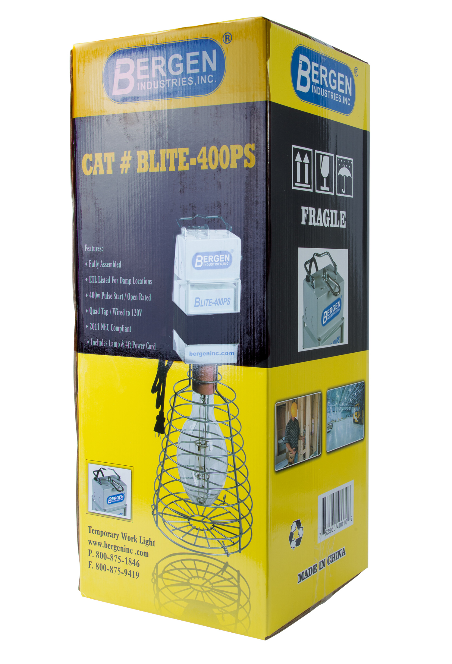 Temp Light 400w HID Quad Tap Factory 120V