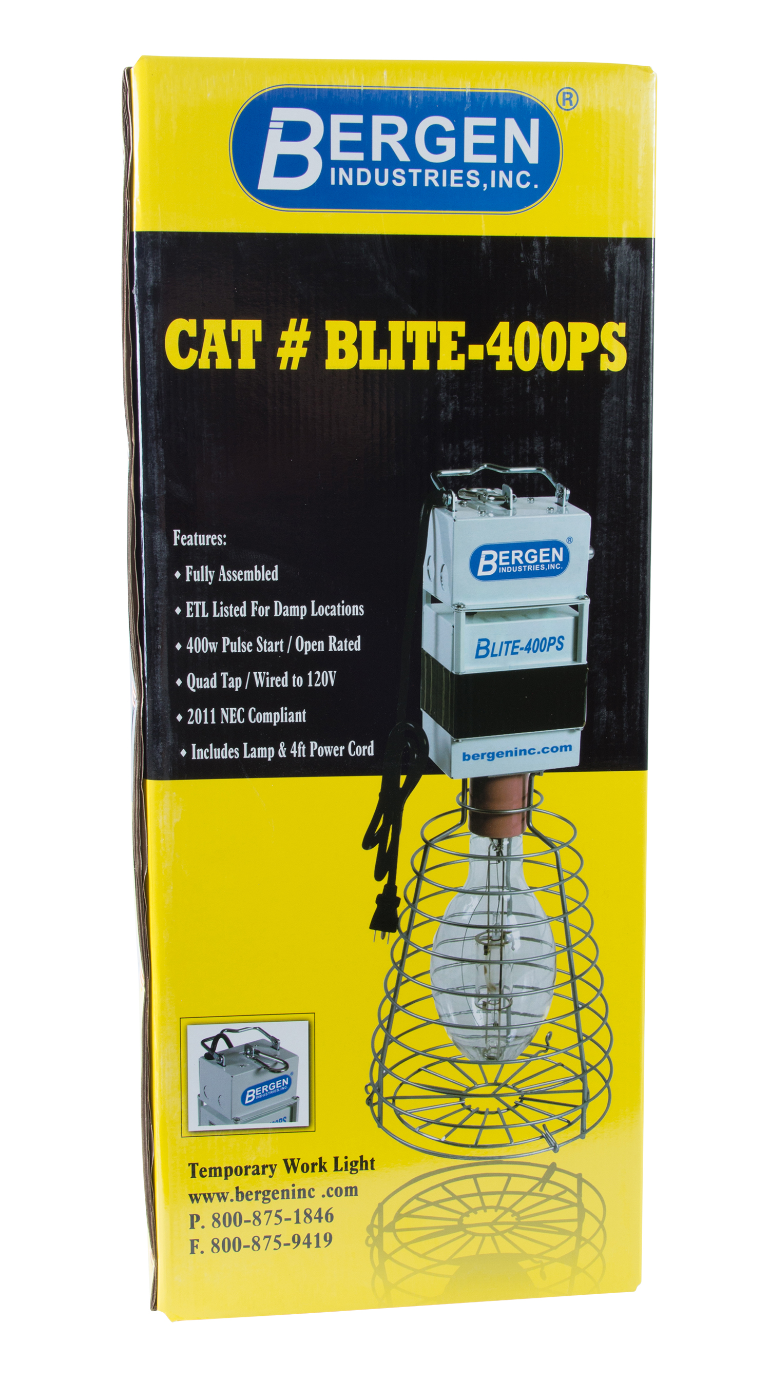 Temp Light 400w HID Quad Tap Factory 120V