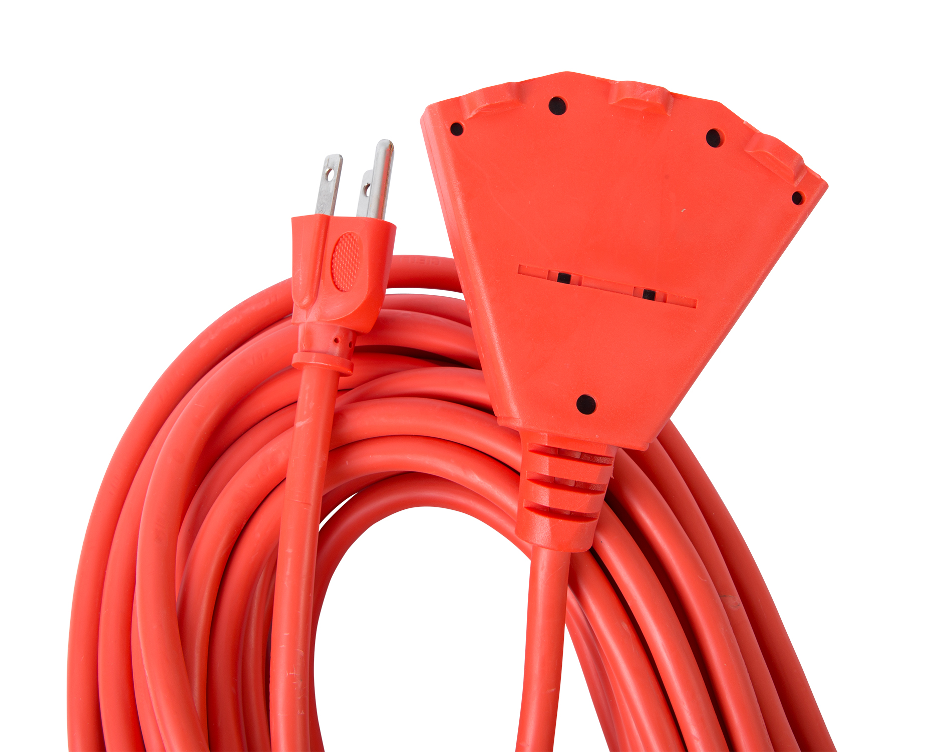 Extension Cord 50ft SJTW Orange 14/3 Triple Tap